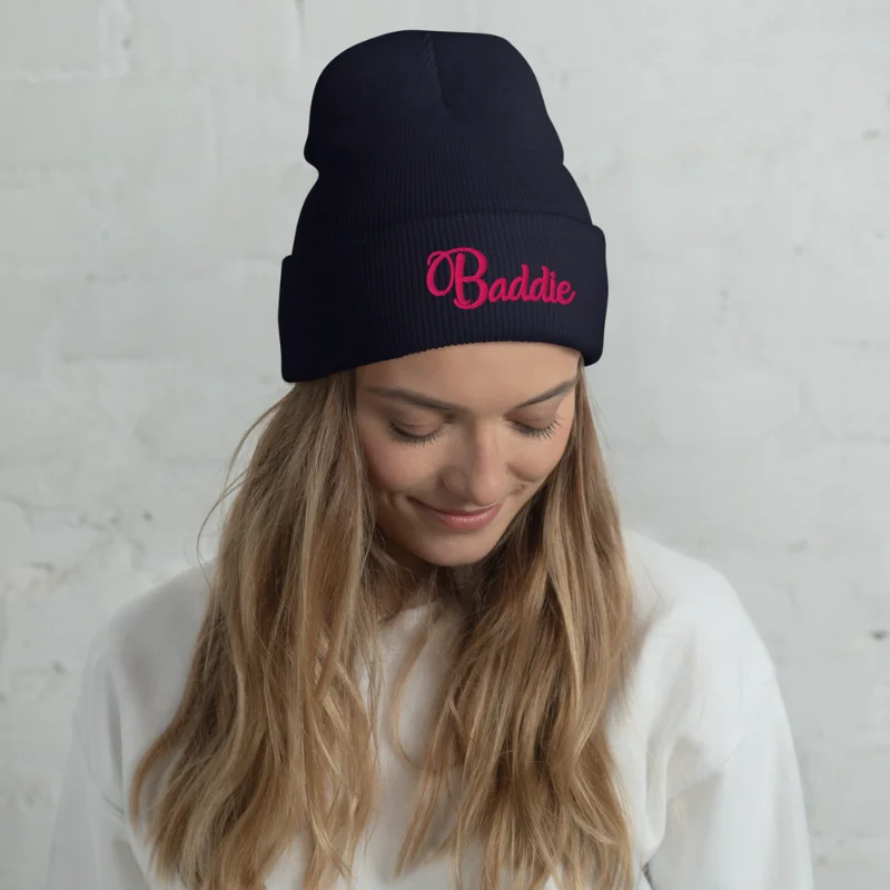 Baddie Embroidered Beanie - Image 5