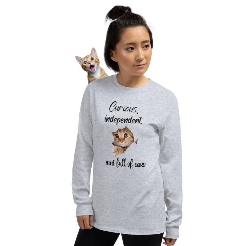 sport grey long-sleeve tee
