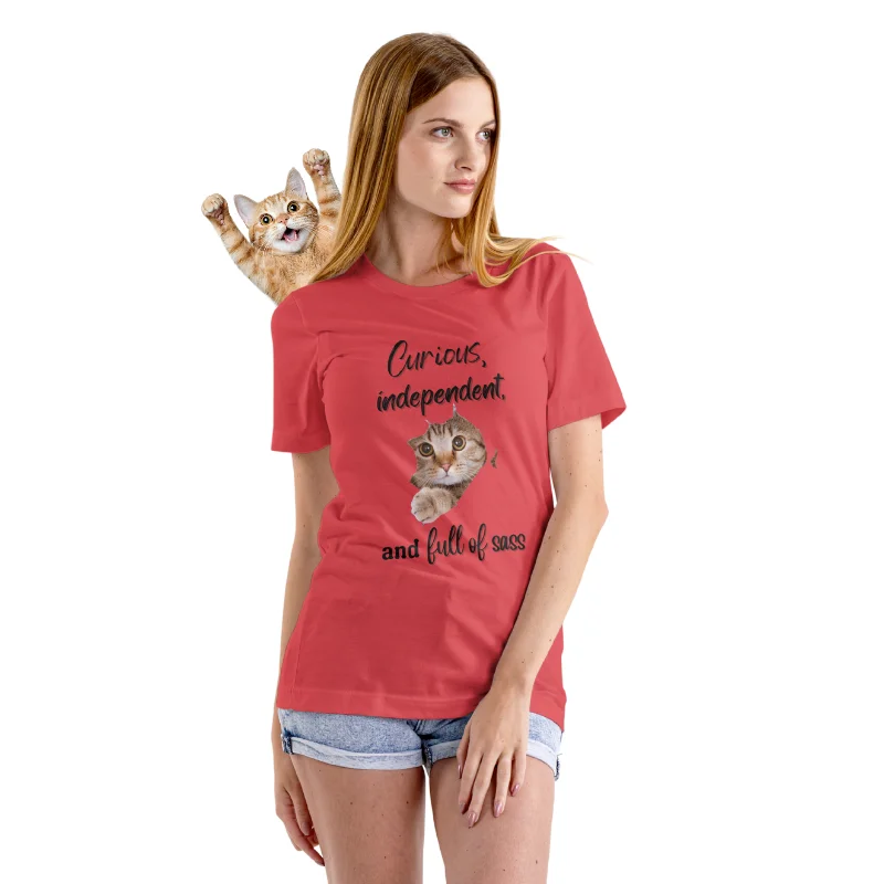 heather red tee