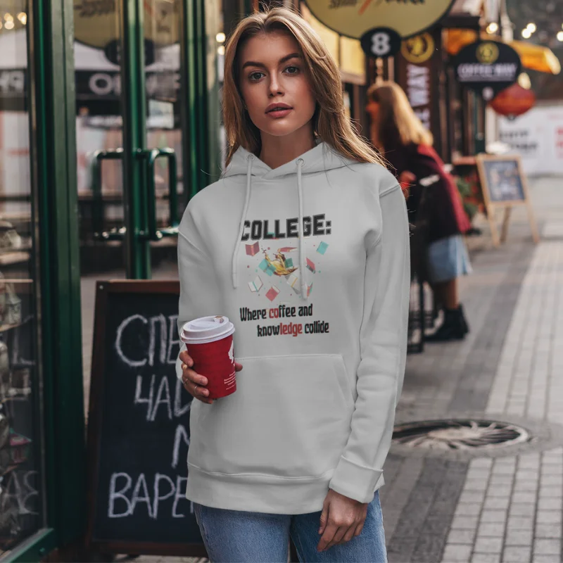 College-Coffee Hoodie - Image 6
