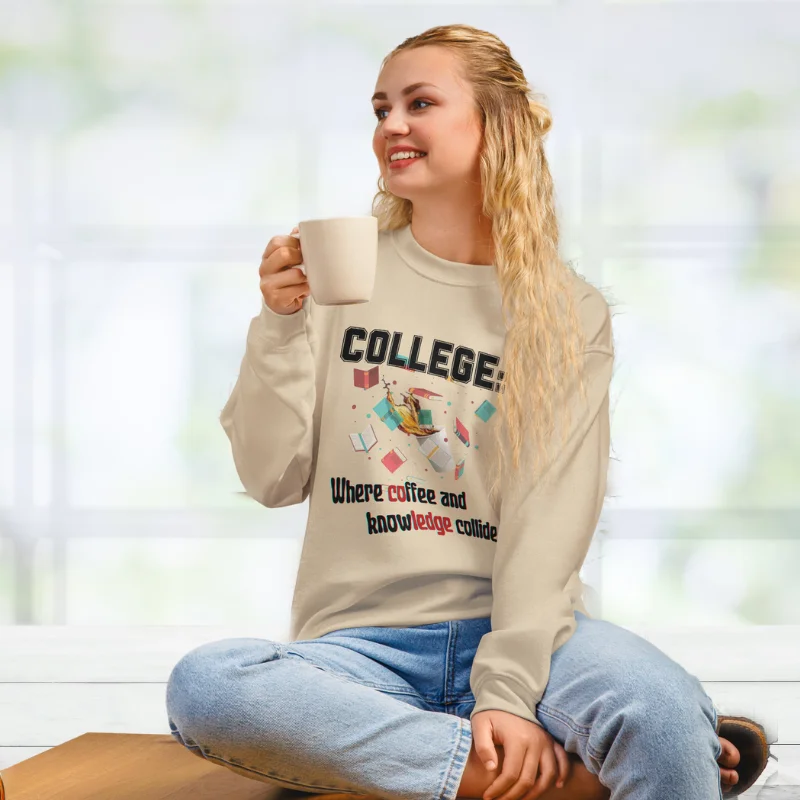College-Coffee Sweatshirt - Image 6