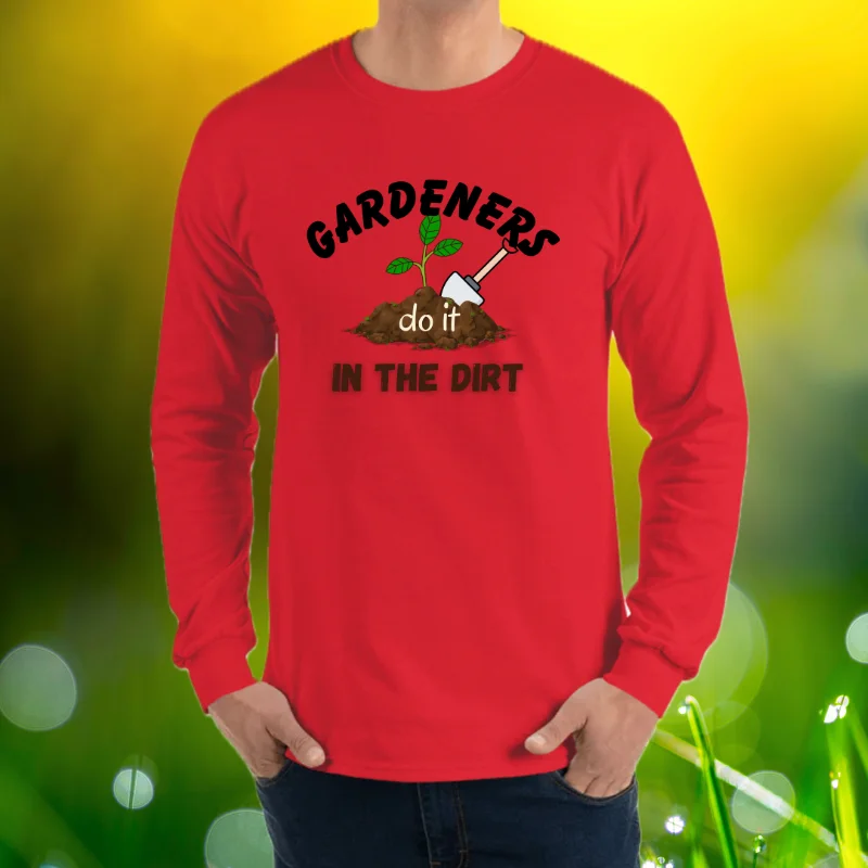 Red long-sleeve tee