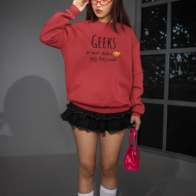 Red sweatshirt