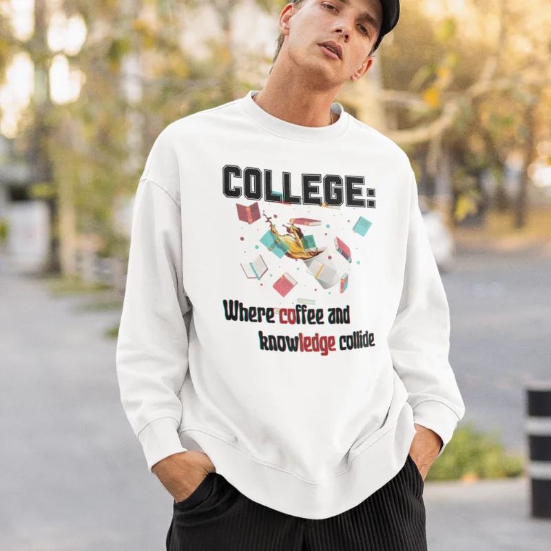 College-Coffee Sweatshirt - Image 7