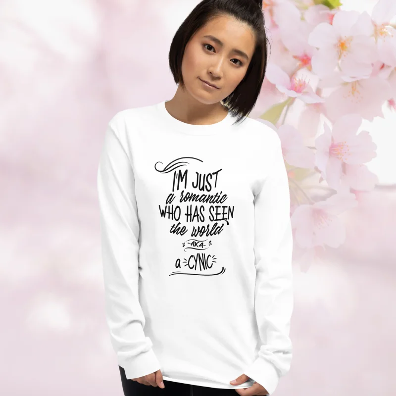 white long-sleeve tee