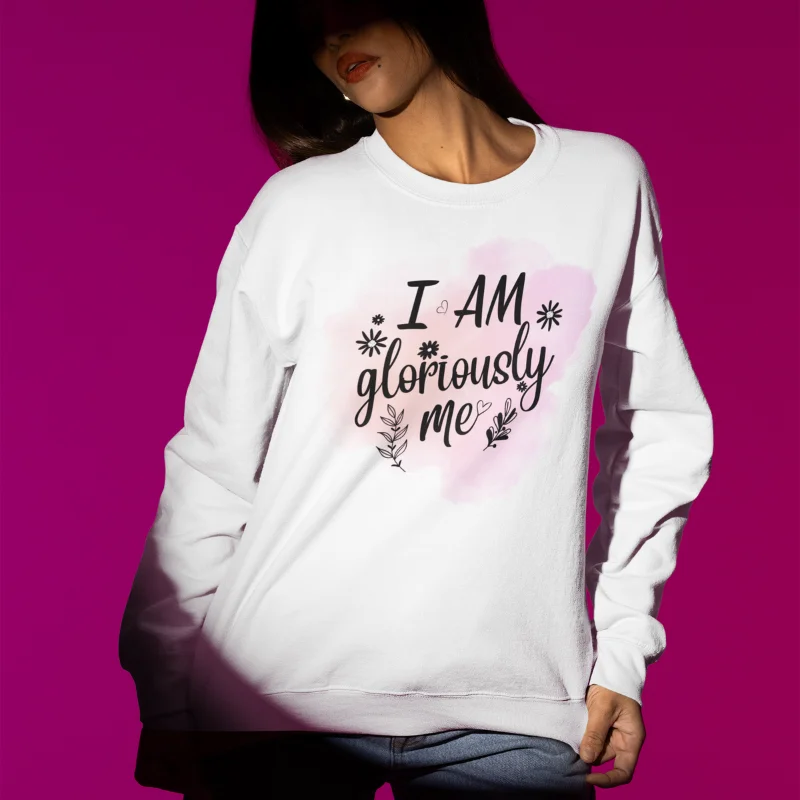 White sweatshirt