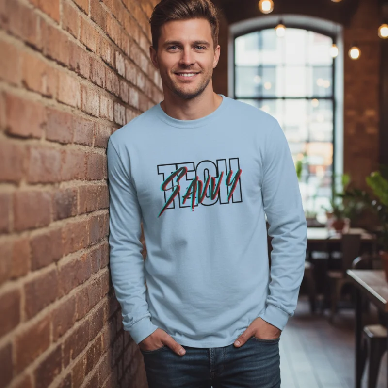 Light Blue Long-Sleeve Tee