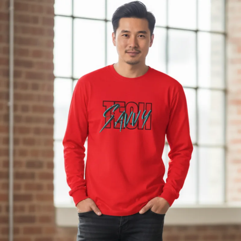 Red Long-Sleeve Tee