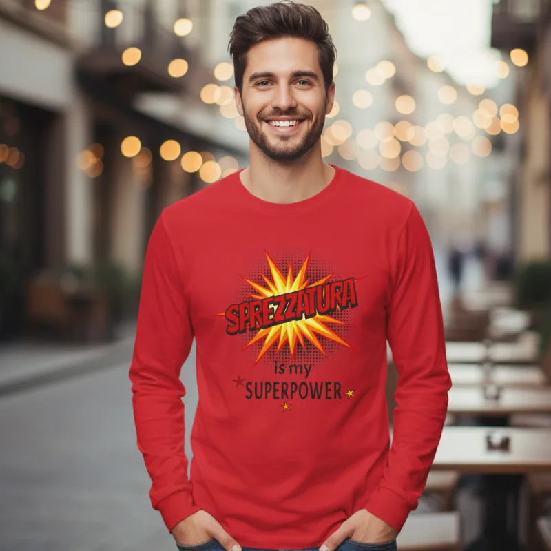 Red Long-Sleeve Tee