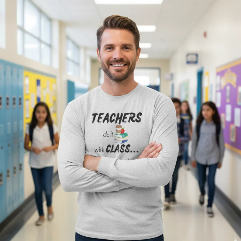 Teacher Long-Sleeve Tee - Image 2