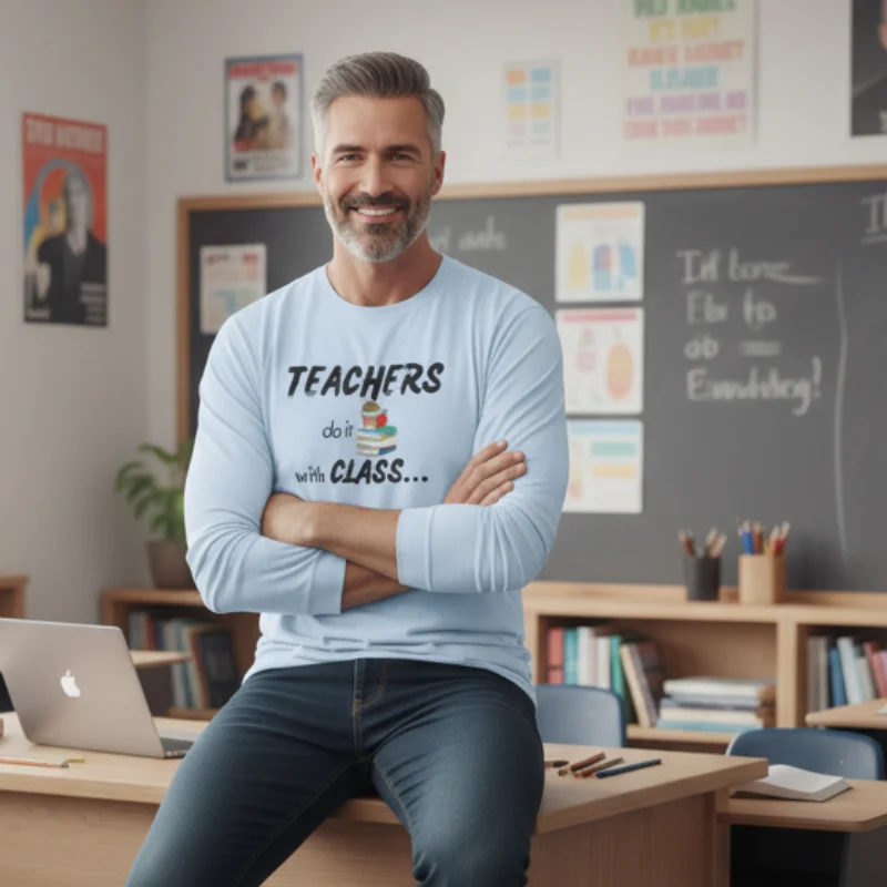 Teacher Long-Sleeve Tee - Image 3