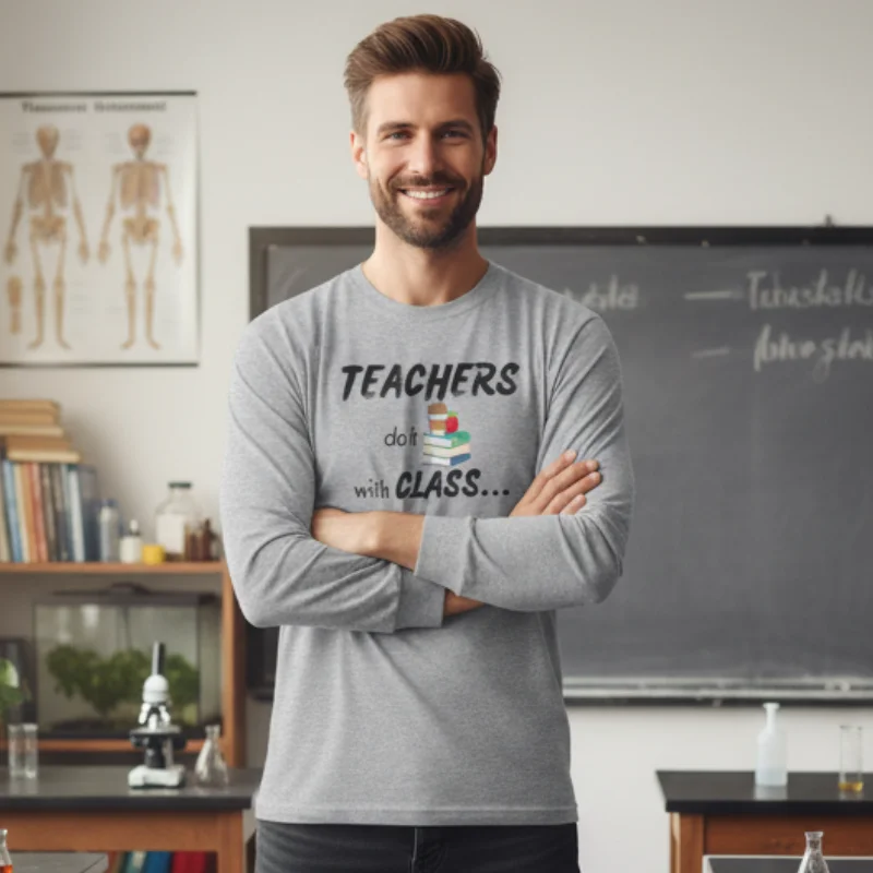 Teacher Long-Sleeve Tee - Image 5