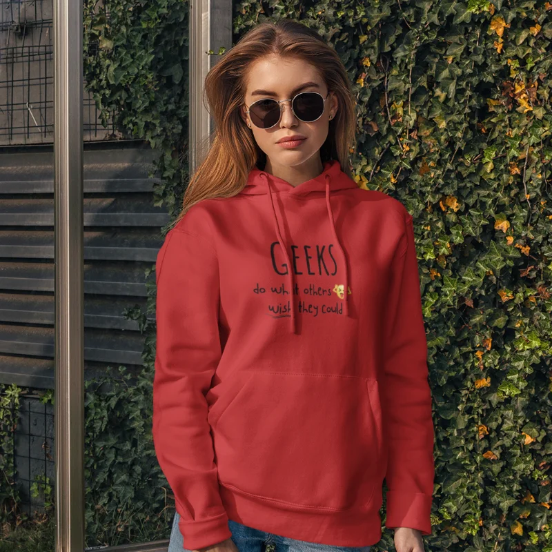 Red hoodie
