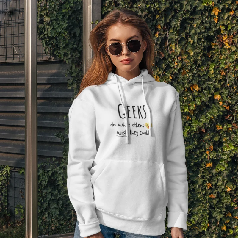 White hoodie