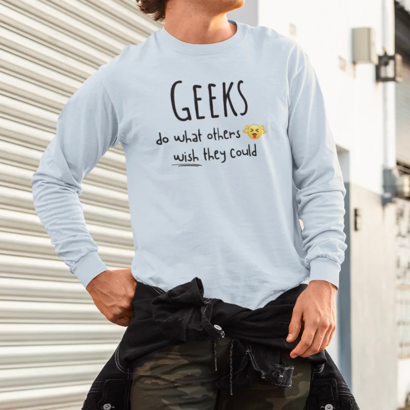 Light Blue long-sleeve tee