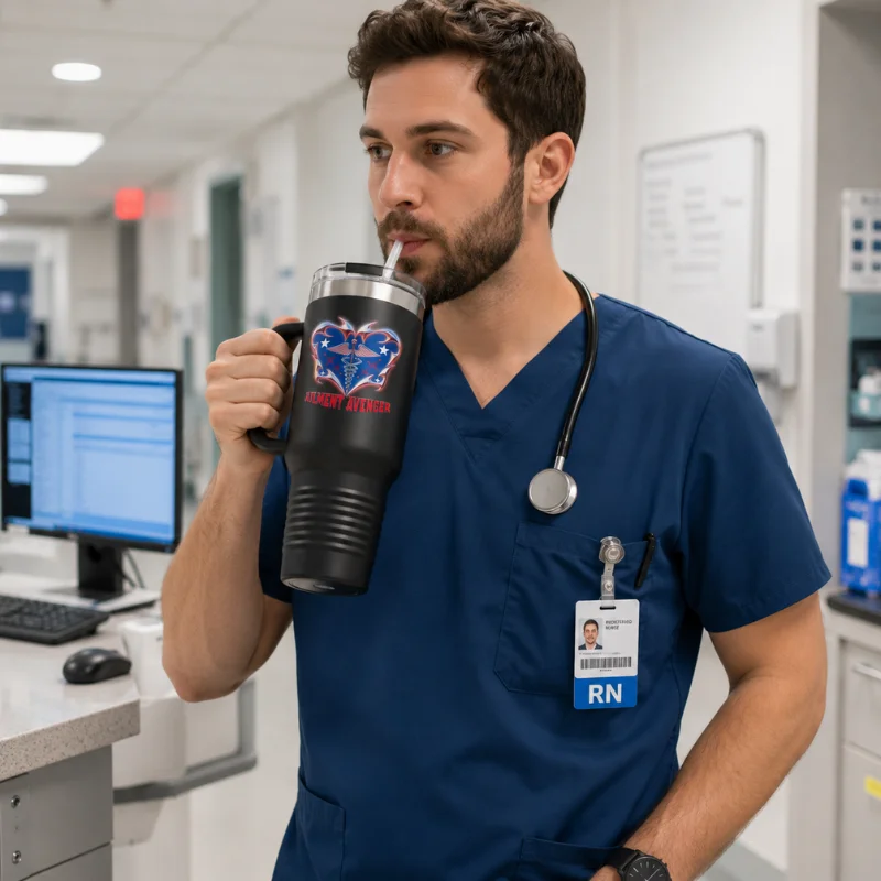 Black Travel Mug