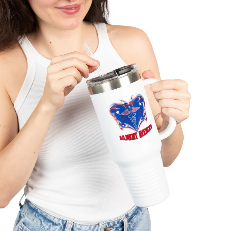 White Travel Mug