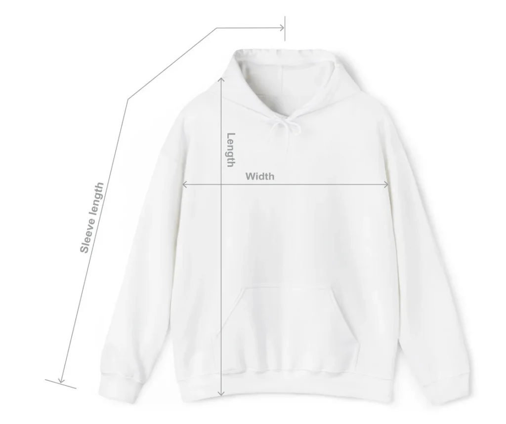 Hoodie Image Hoodie Measuring Guide