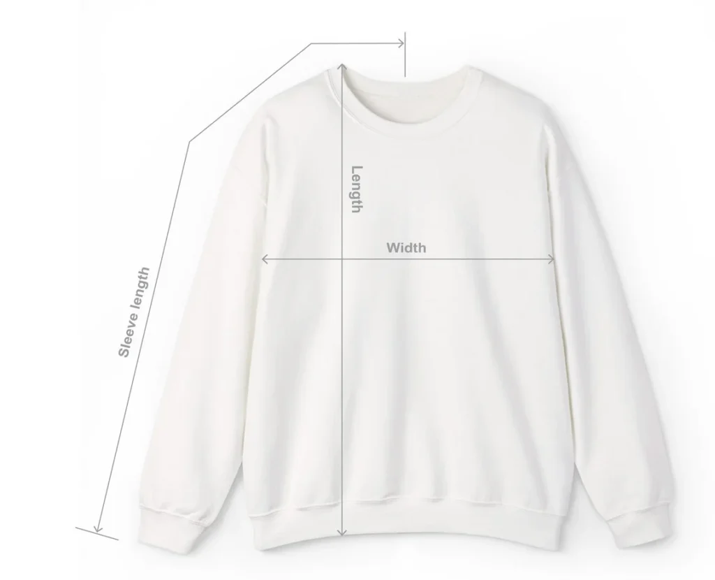 SS Image_trans Sweatshirt Measuring Guide