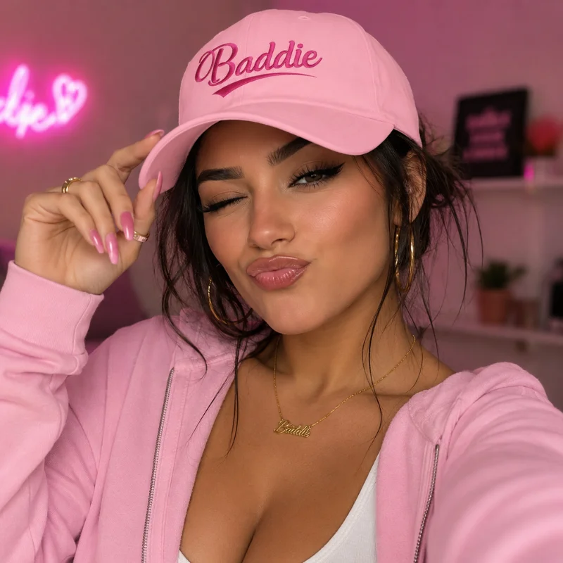 Pink Dad Cap
