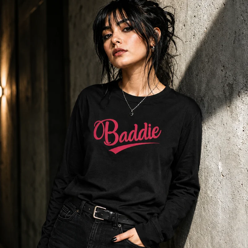 Black Long-Sleeve Tee