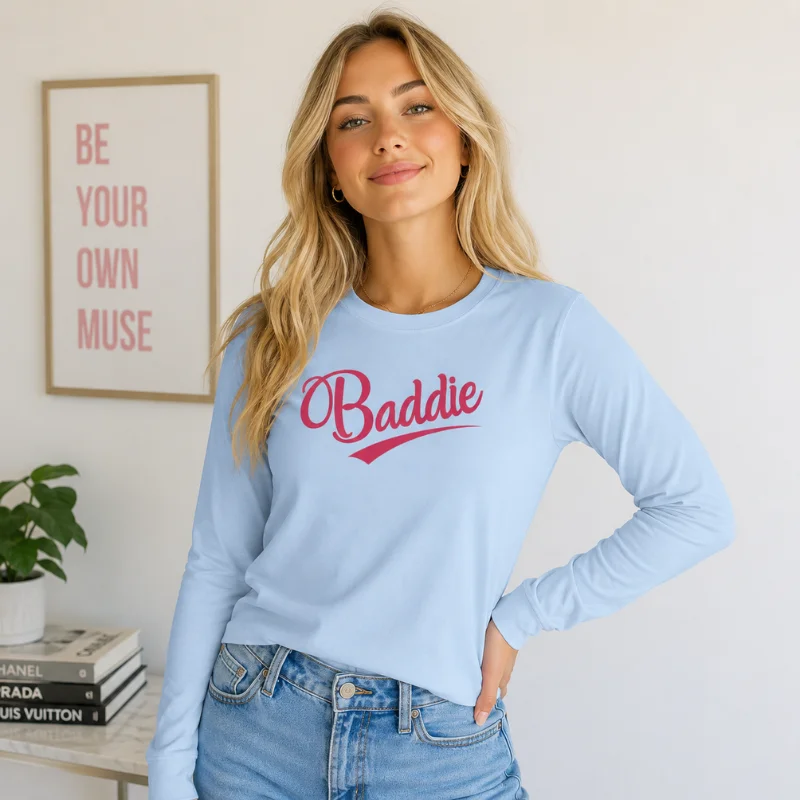 Light Blue Long-Sleeve Tee