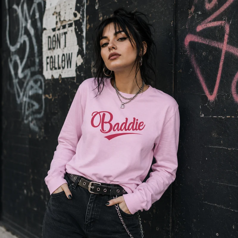 Light Pink Long-Sleeve Tee