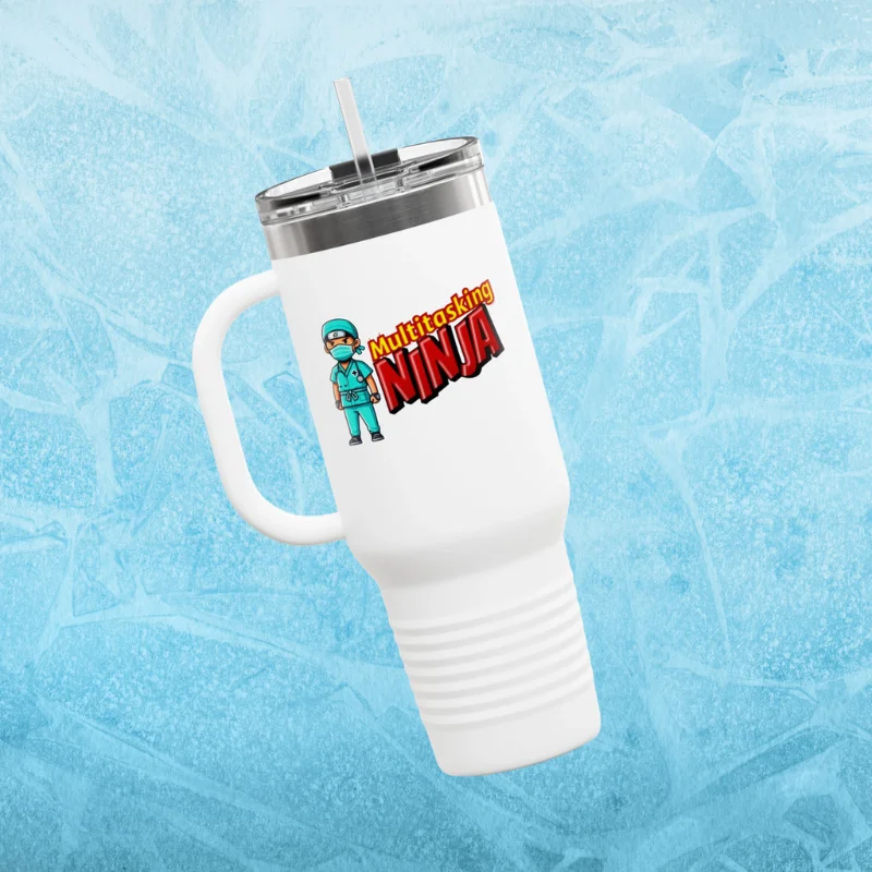 White Travel Mug
