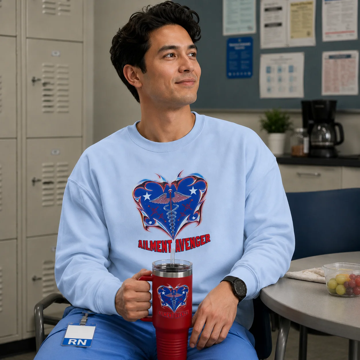 Light Blue Sweatshirt