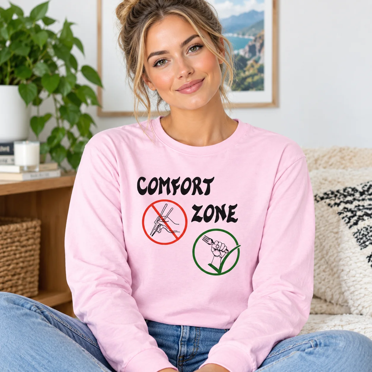 Light Pink Long-Sleeve Tee