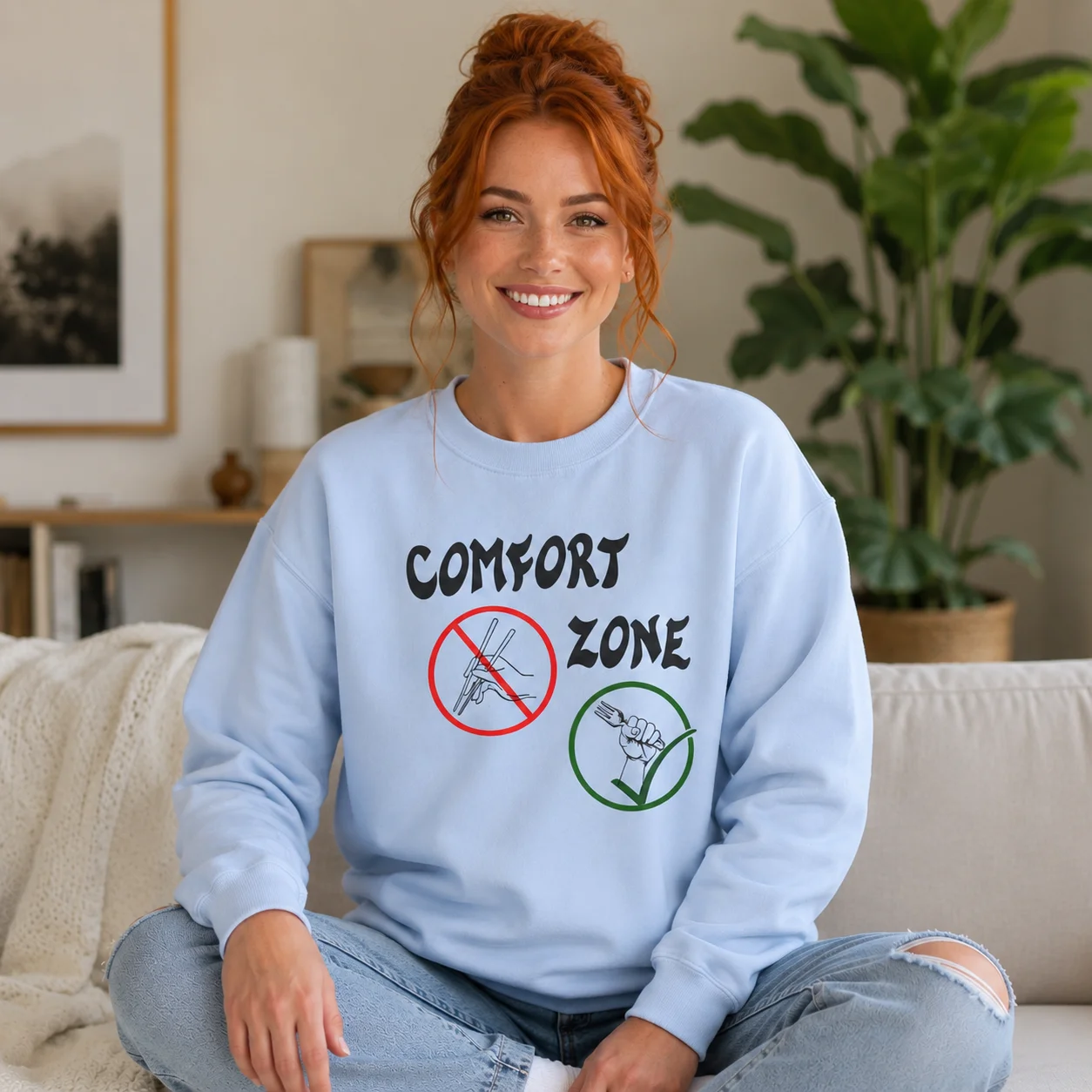 Light Blue Sweatshirt